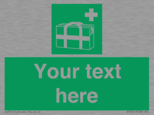 Custom sign safe condition Medical grab bag